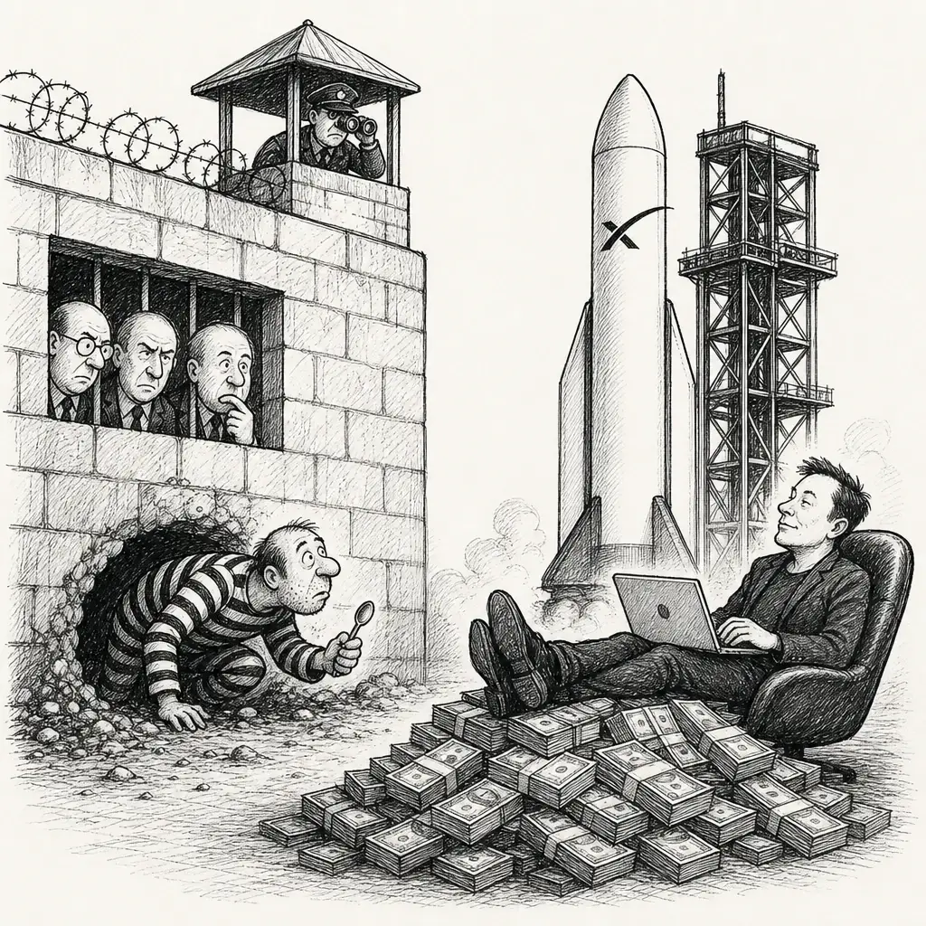 Editorial cartoon: The jailbreak that wasn't