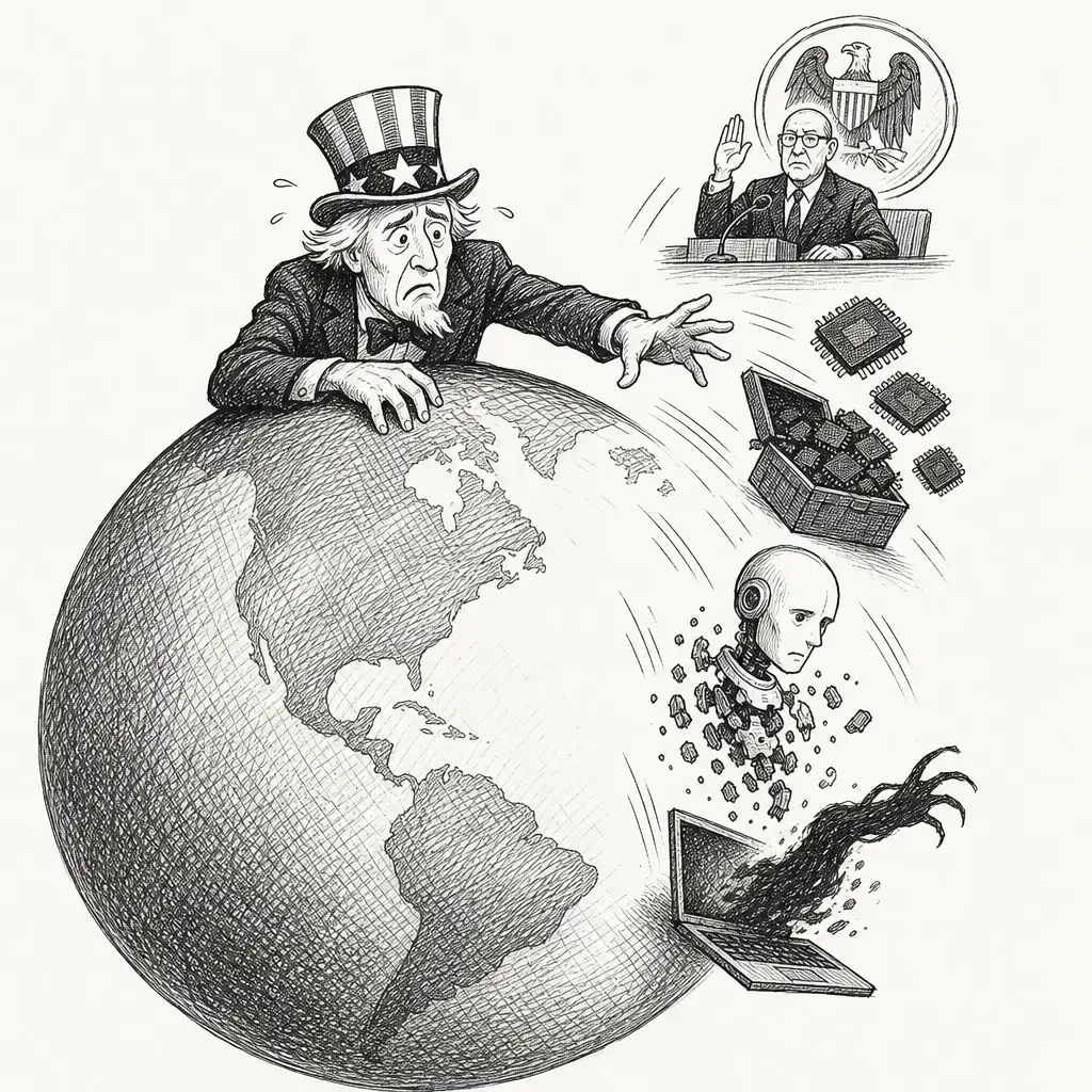 Editorial cartoon: The grip keeps slipping