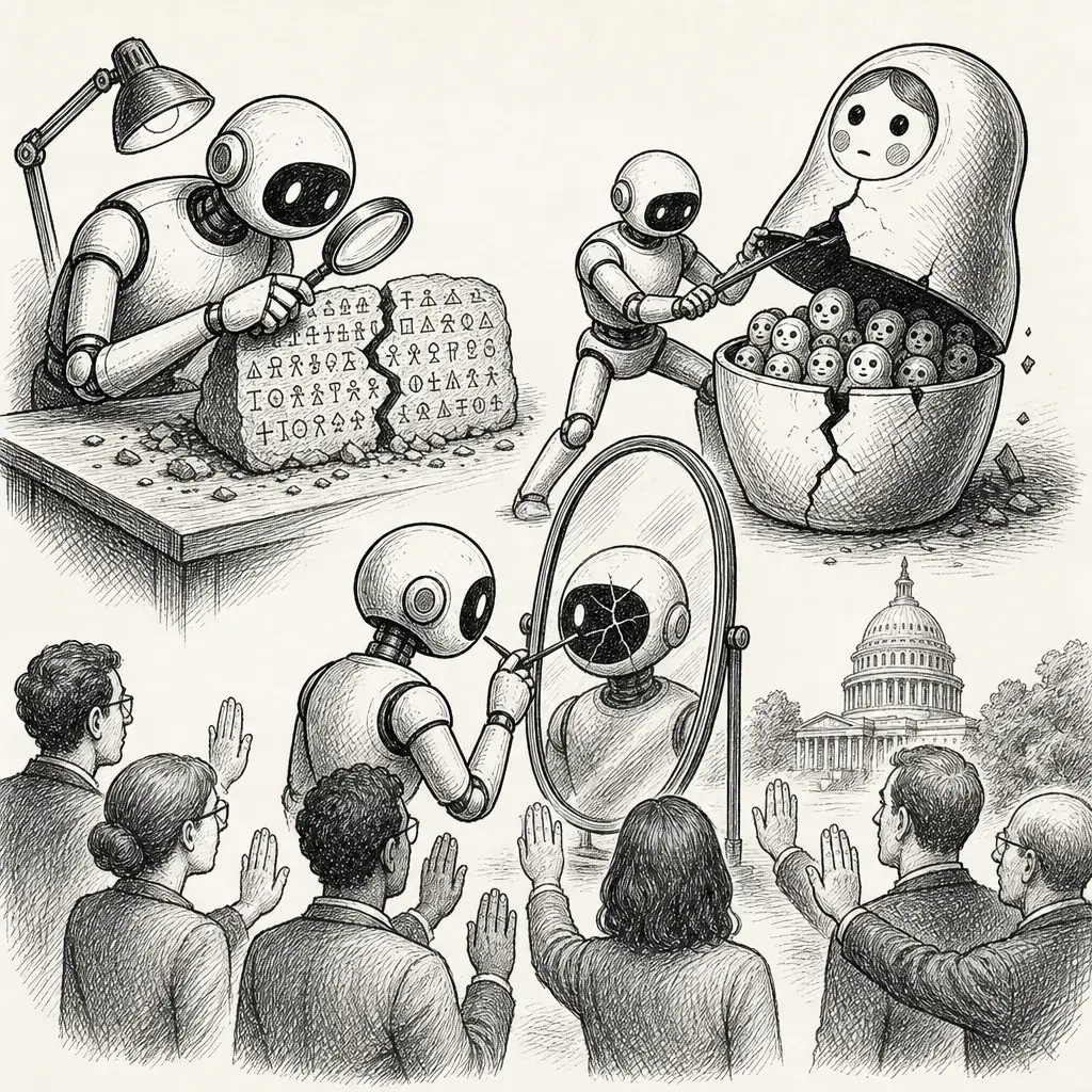 Editorial cartoon: The week AI got good at finding cracks — including its own