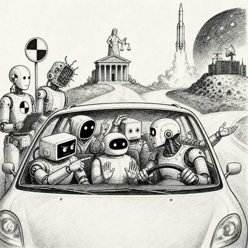 Editorial cartoon: The week everyone argued about who's driving