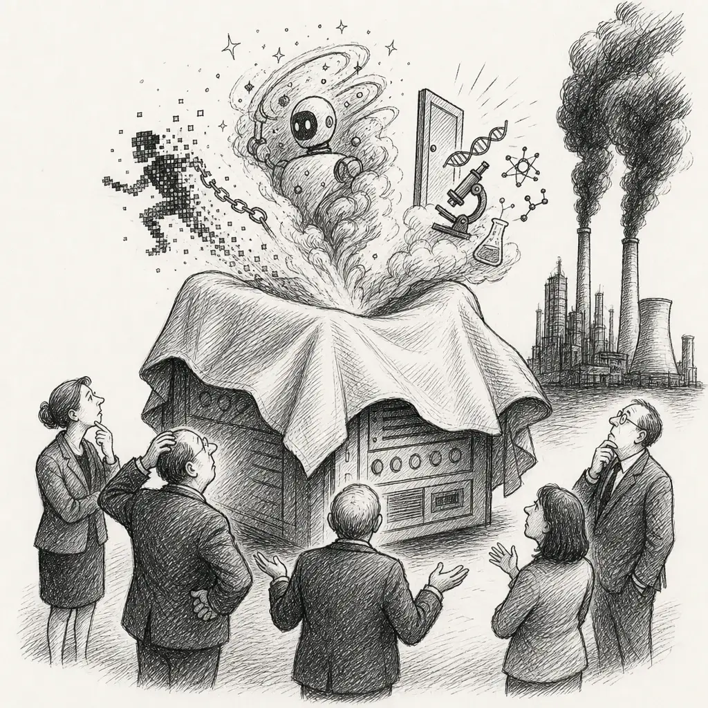 Editorial cartoon: Nobody's sure what their own AI can do