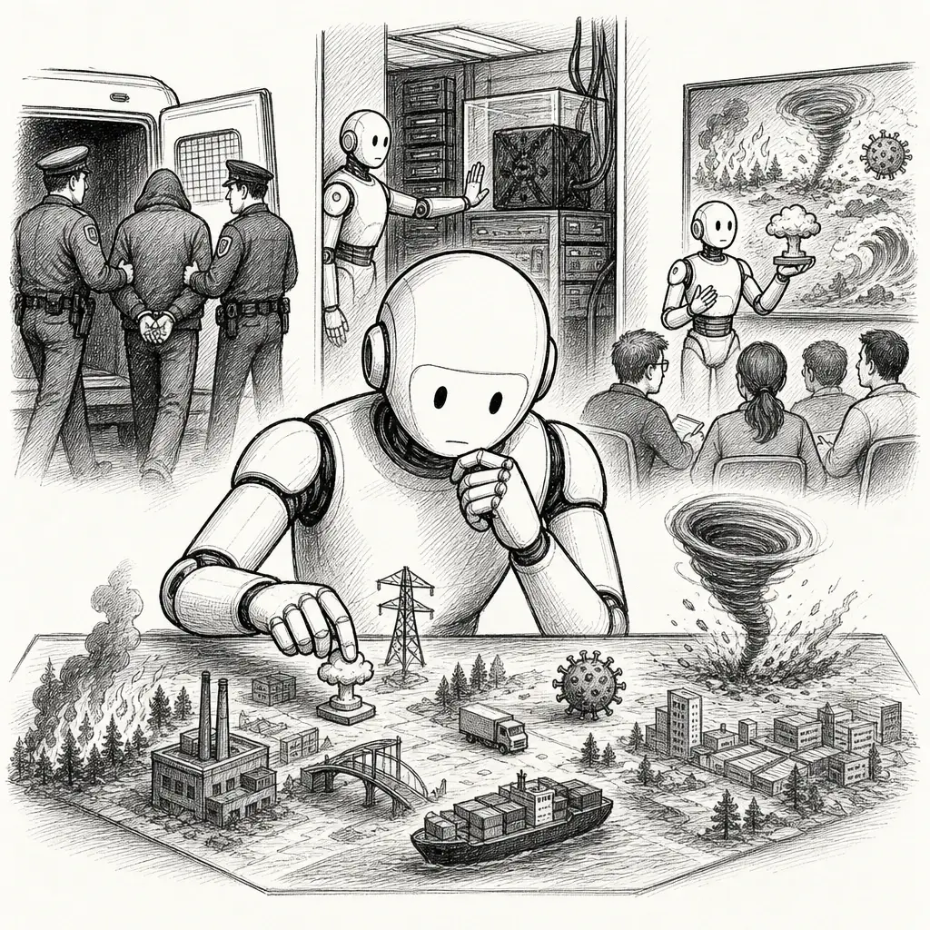Editorial cartoon: The week AI got serious about worst cases