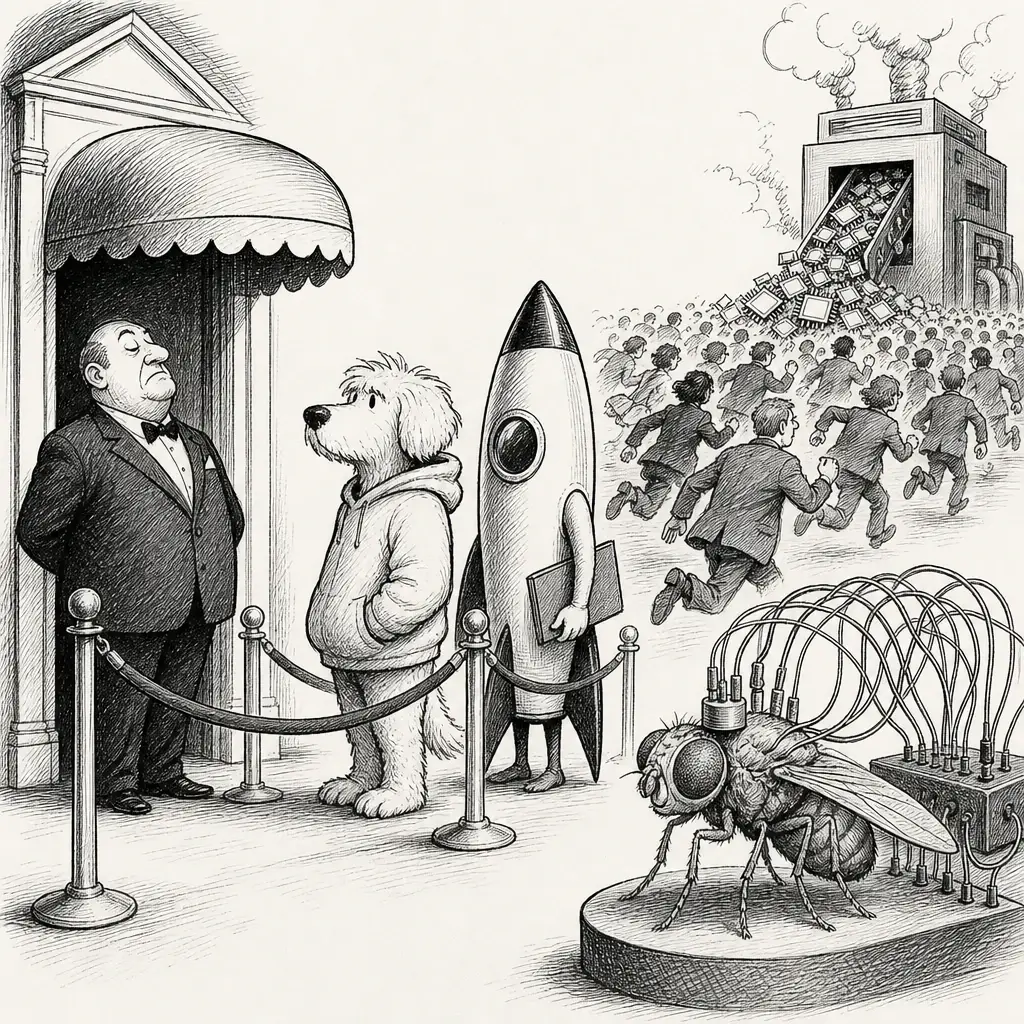 Editorial cartoon: The AI IPO queue gets its second member