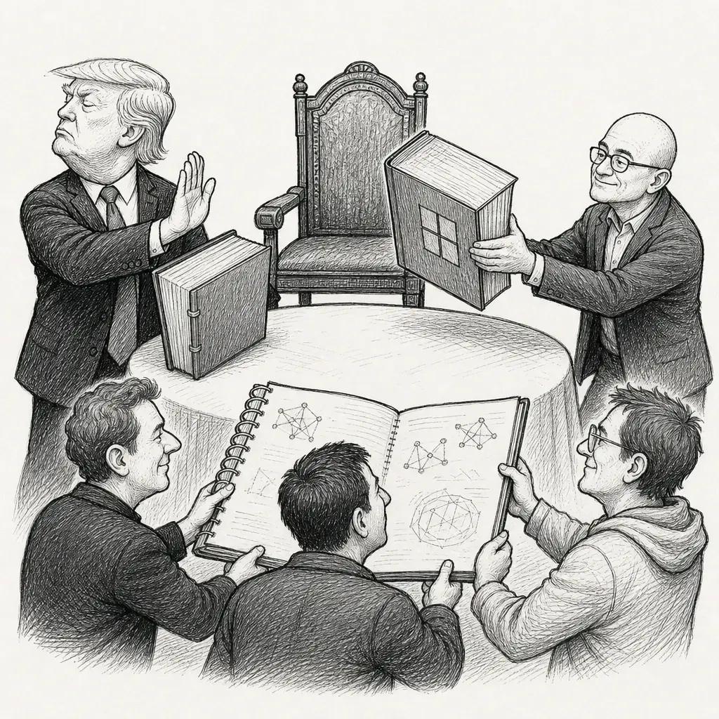Editorial cartoon: No one agreed on who sets the rules