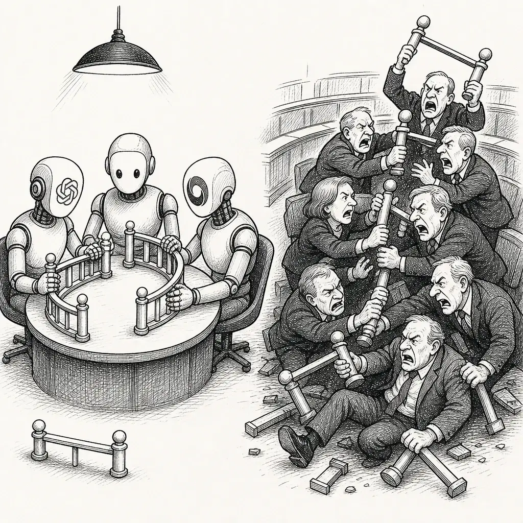 Editorial cartoon: The industry found the cooperation Congress couldn't