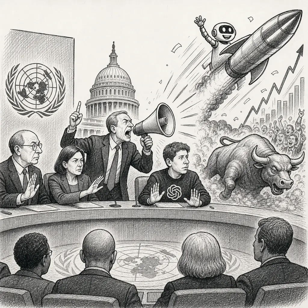 Editorial cartoon: Safety talk gets loud as the market gets louder