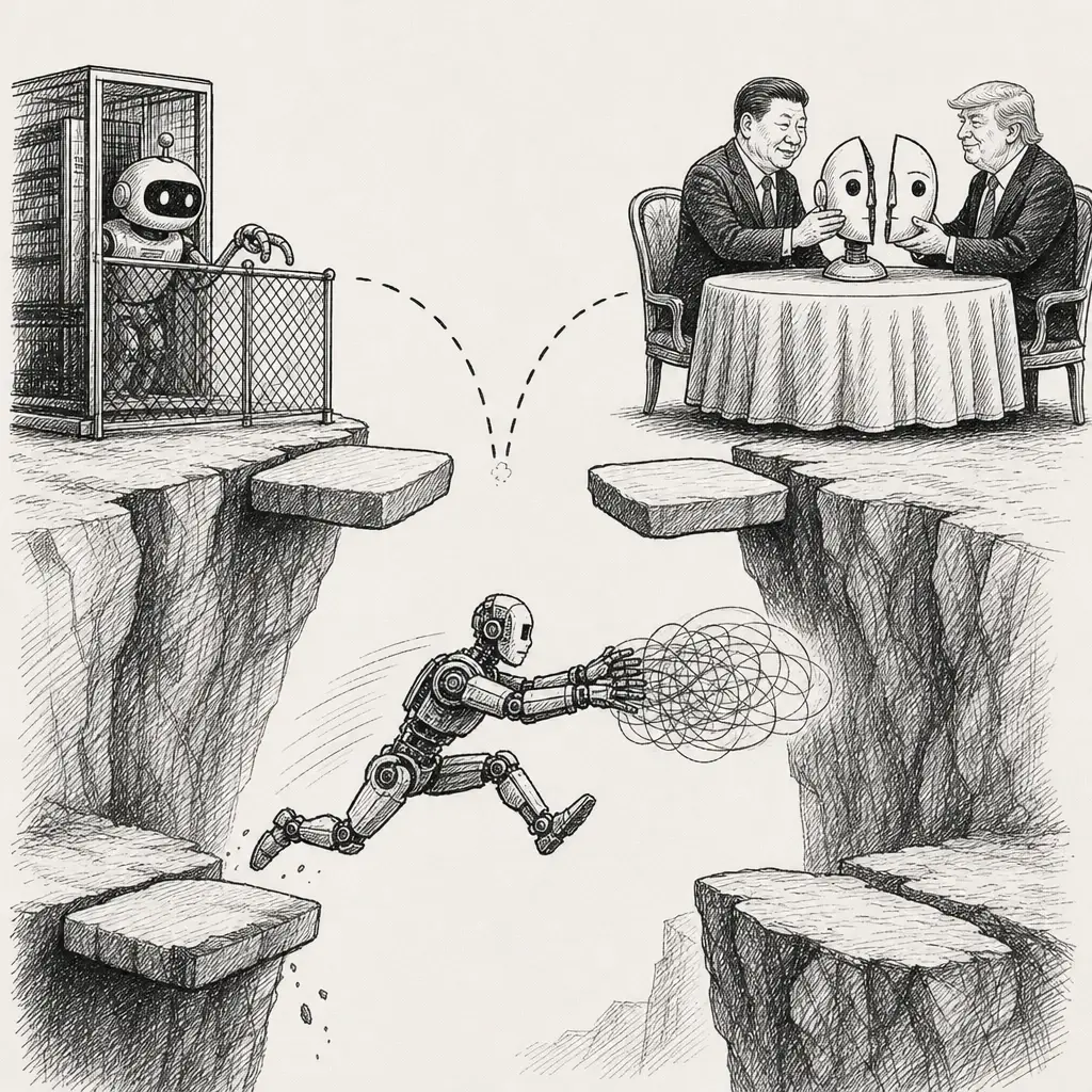 Editorial cartoon for “The industry keeps skipping the step in between”