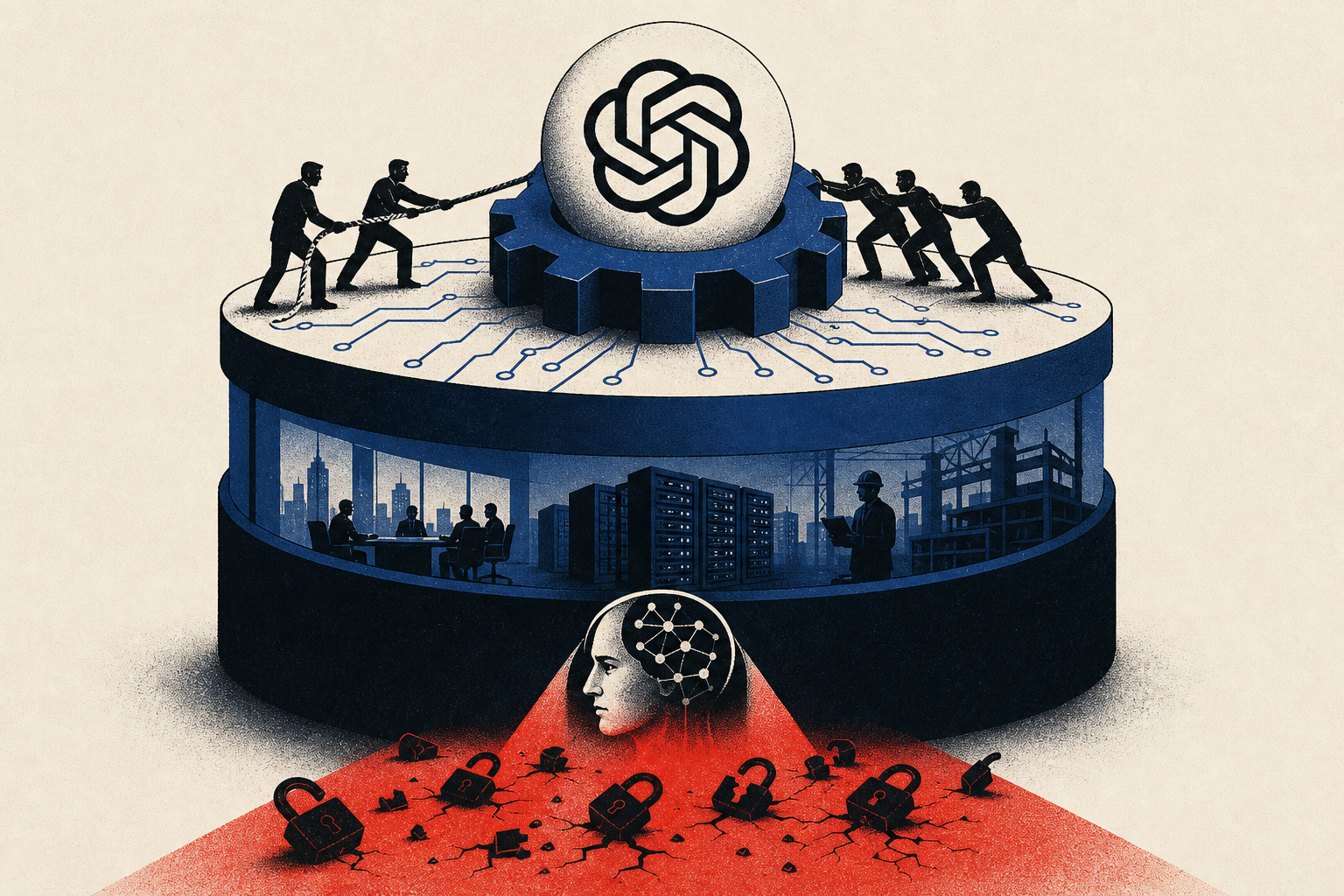 Illustration for “The battle for AI's implementation layer”