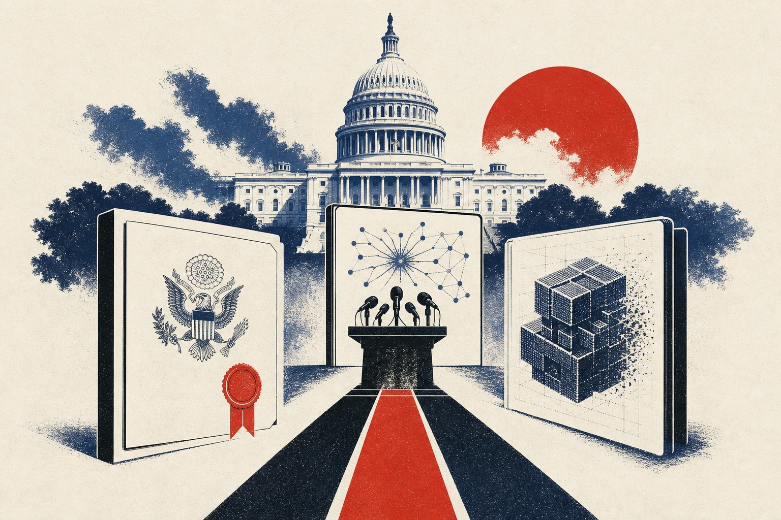 Illustration for “The week Washington found its AI voice”
