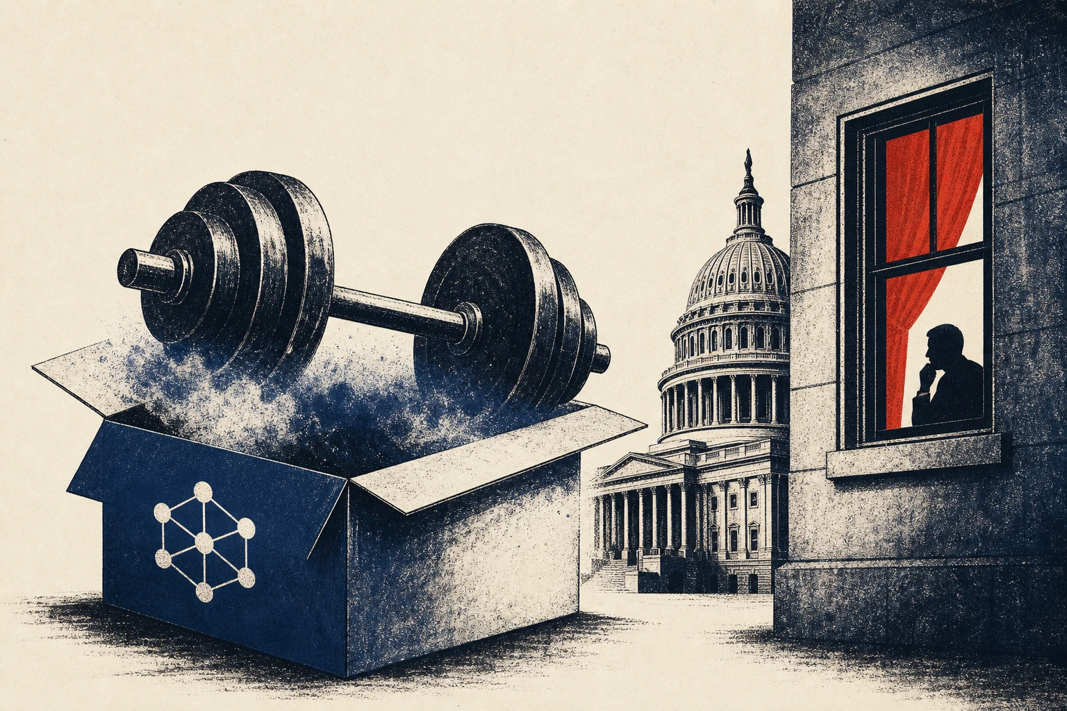 Illustration for “Open weights, open questions”