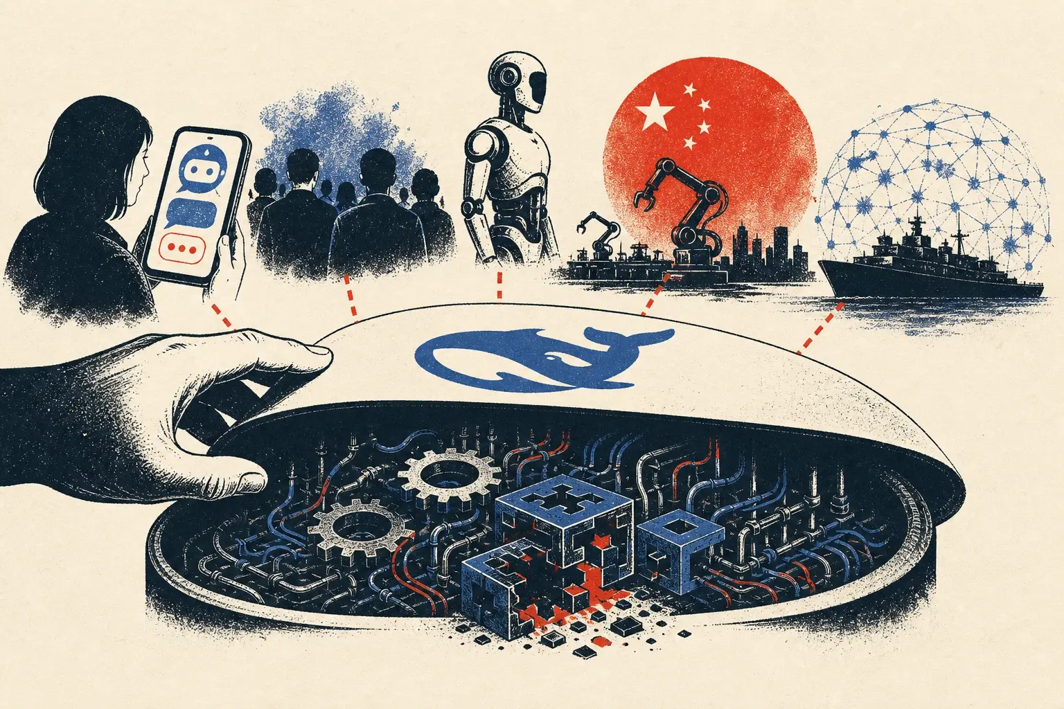Illustration for “The control layer underneath the hype”