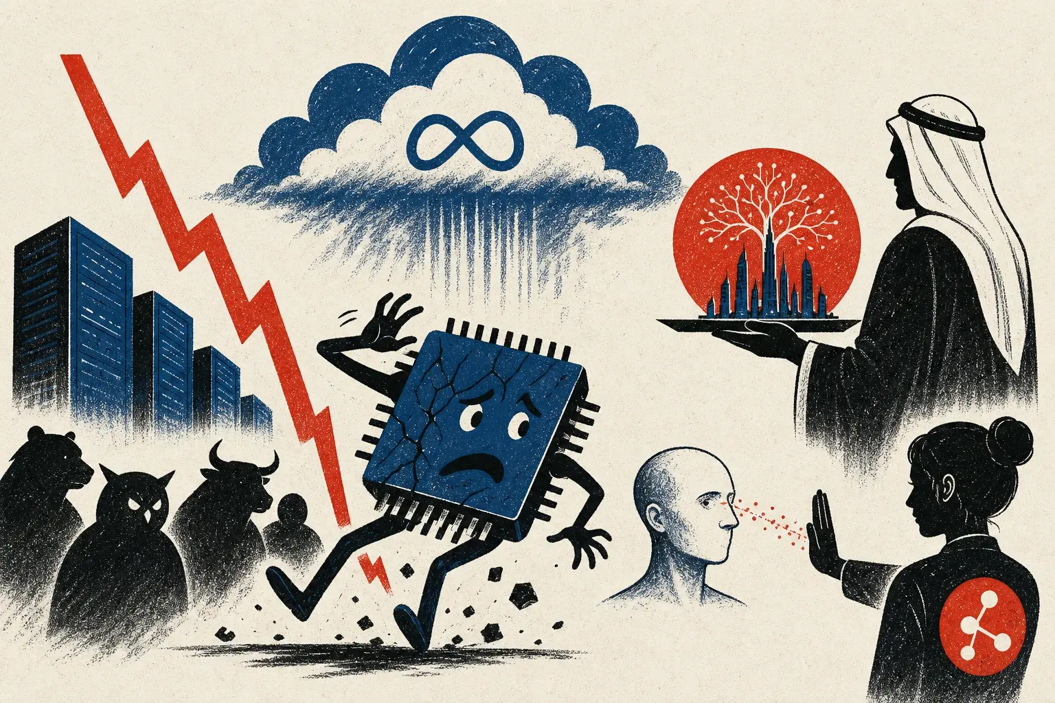 Illustration for “The chip market flinched, the money didn't”