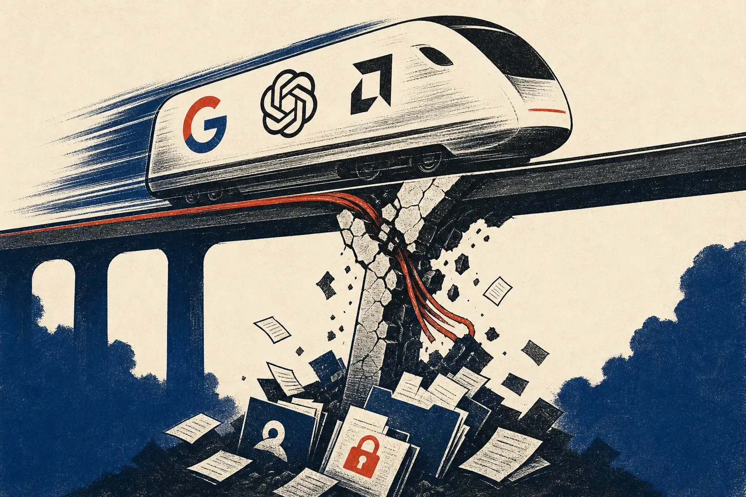 Illustration for “AI's capex race outruns its safety margins”