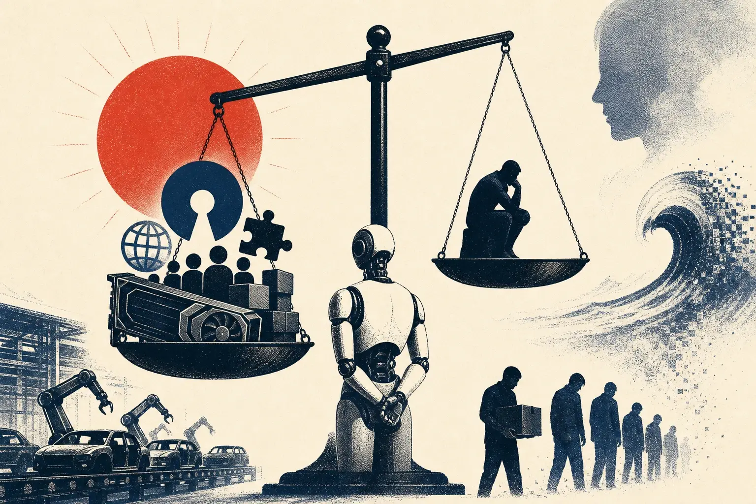 Illustration for “Open weights become a loyalty test”