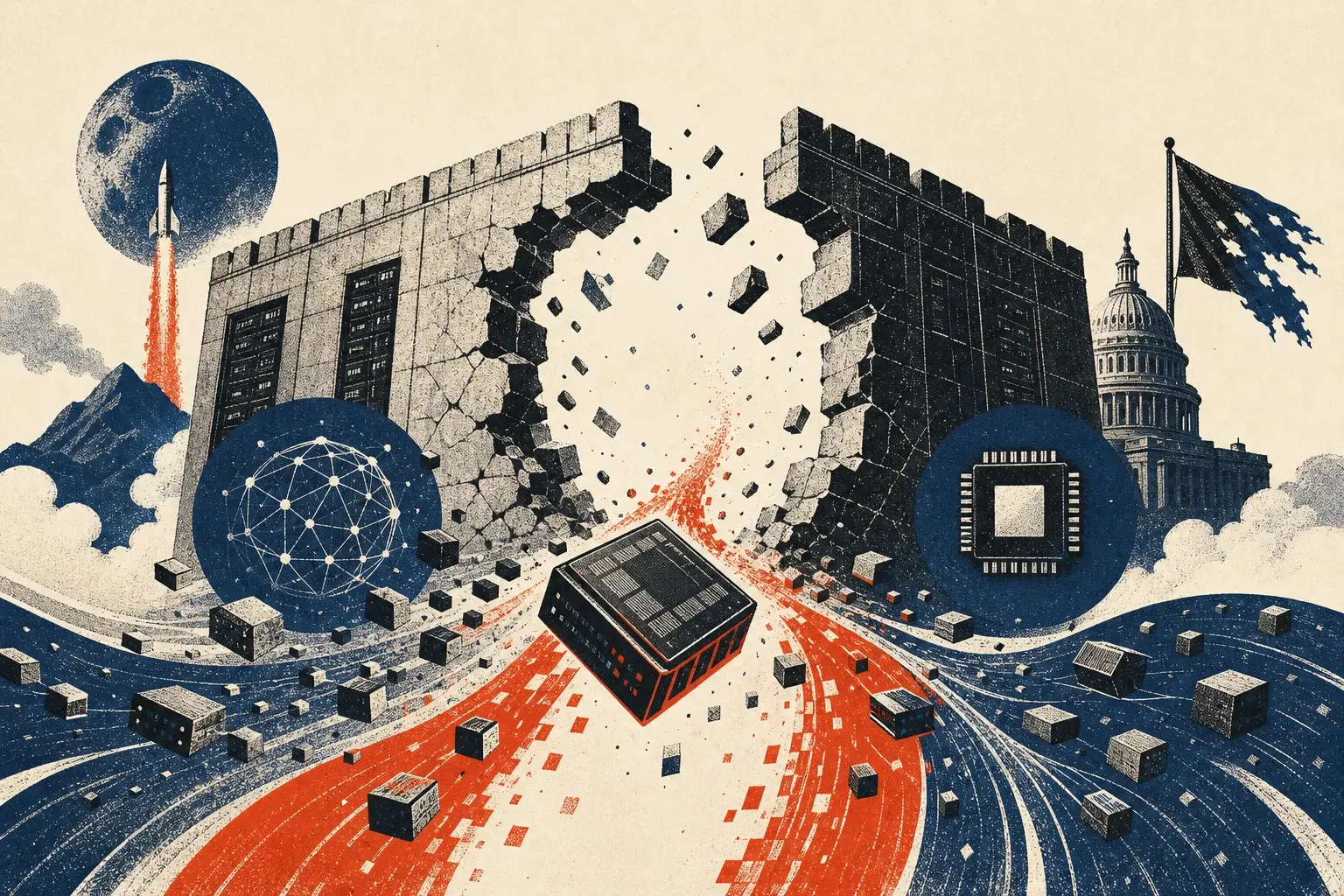 Illustration for “The week nothing stayed inside its walls”