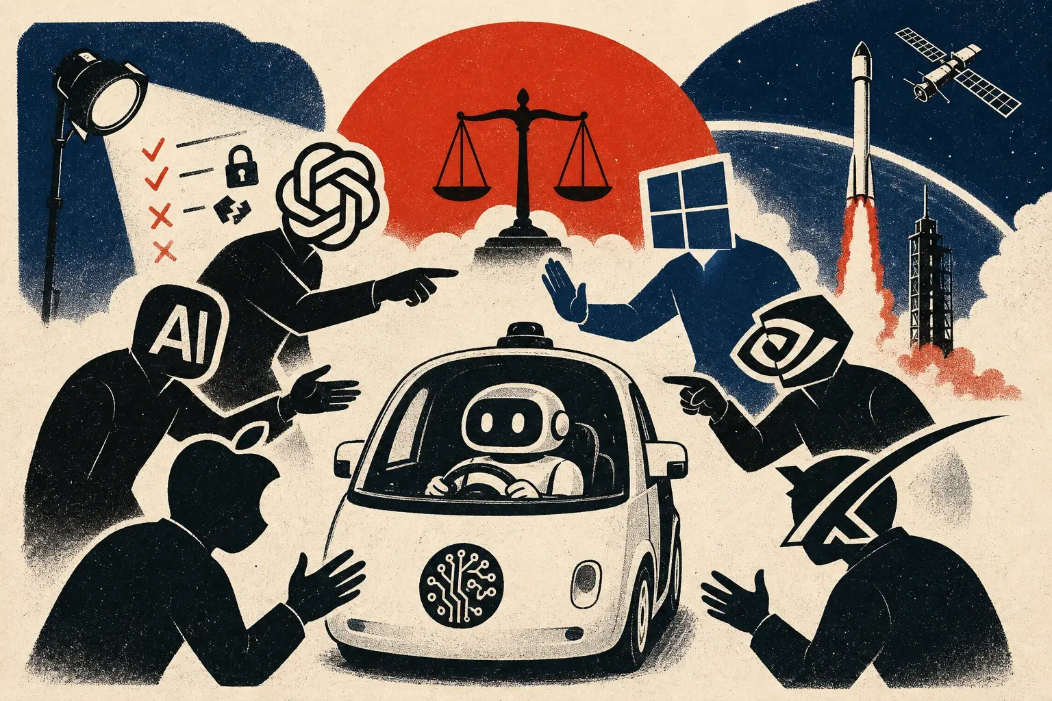 Illustration for “The week everyone argued about who's driving”