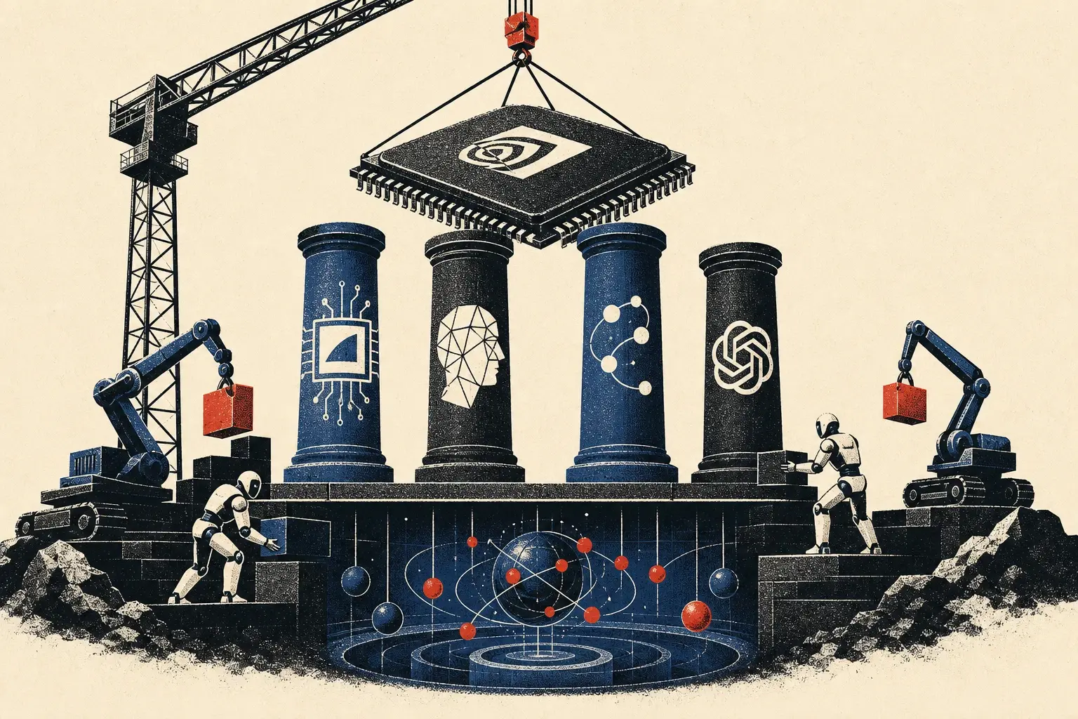 Illustration for “The industry starts building AI's permanent fixtures”