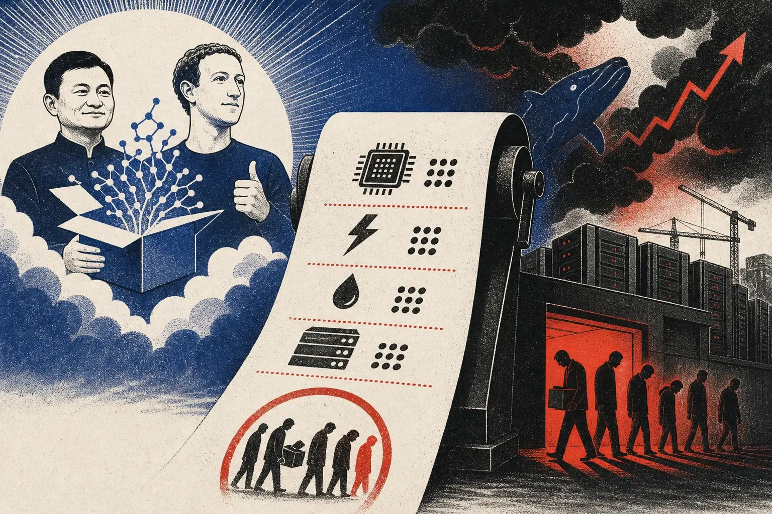 Illustration for “The bill for the AI boom comes due”