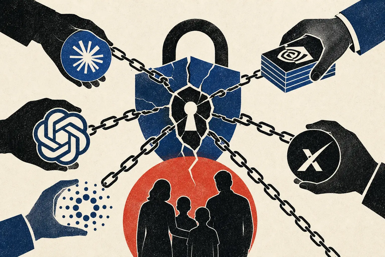 Illustration for “The industry's trust problem, in five parts”