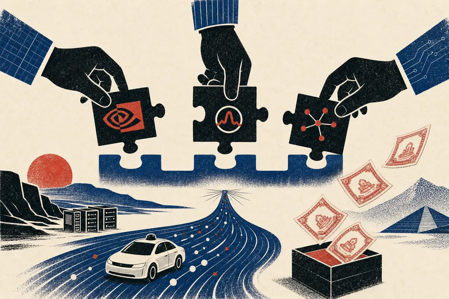 Illustration for “The industry perfects the almost-acquisition”