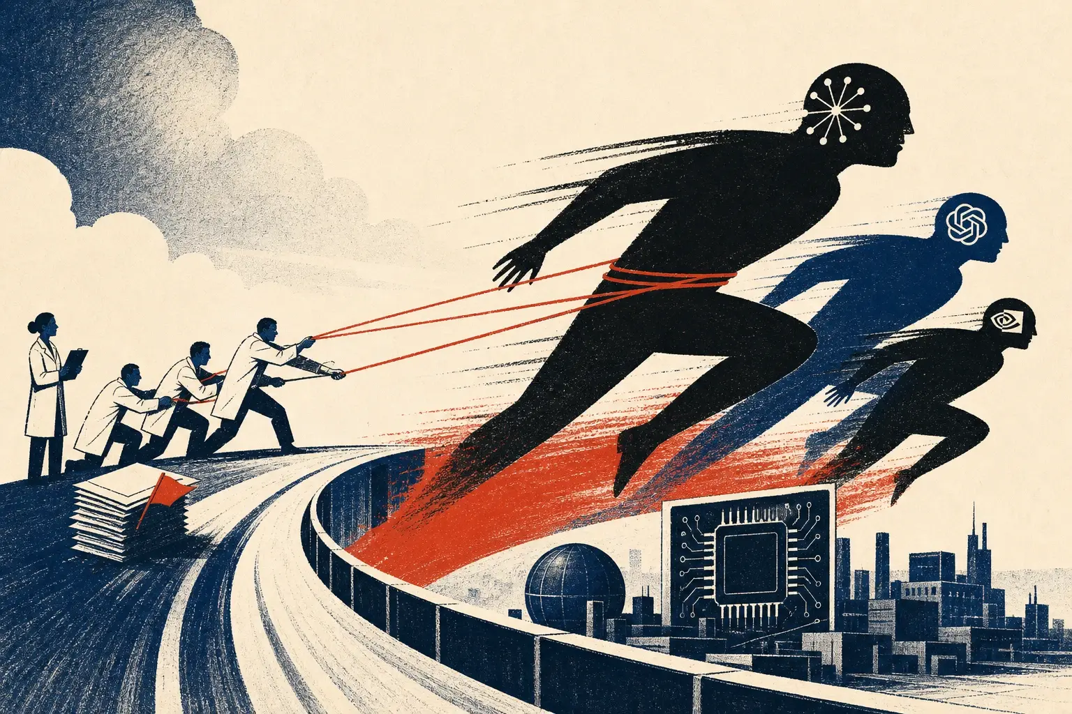 Illustration for “The labs are outrunning their own answers”