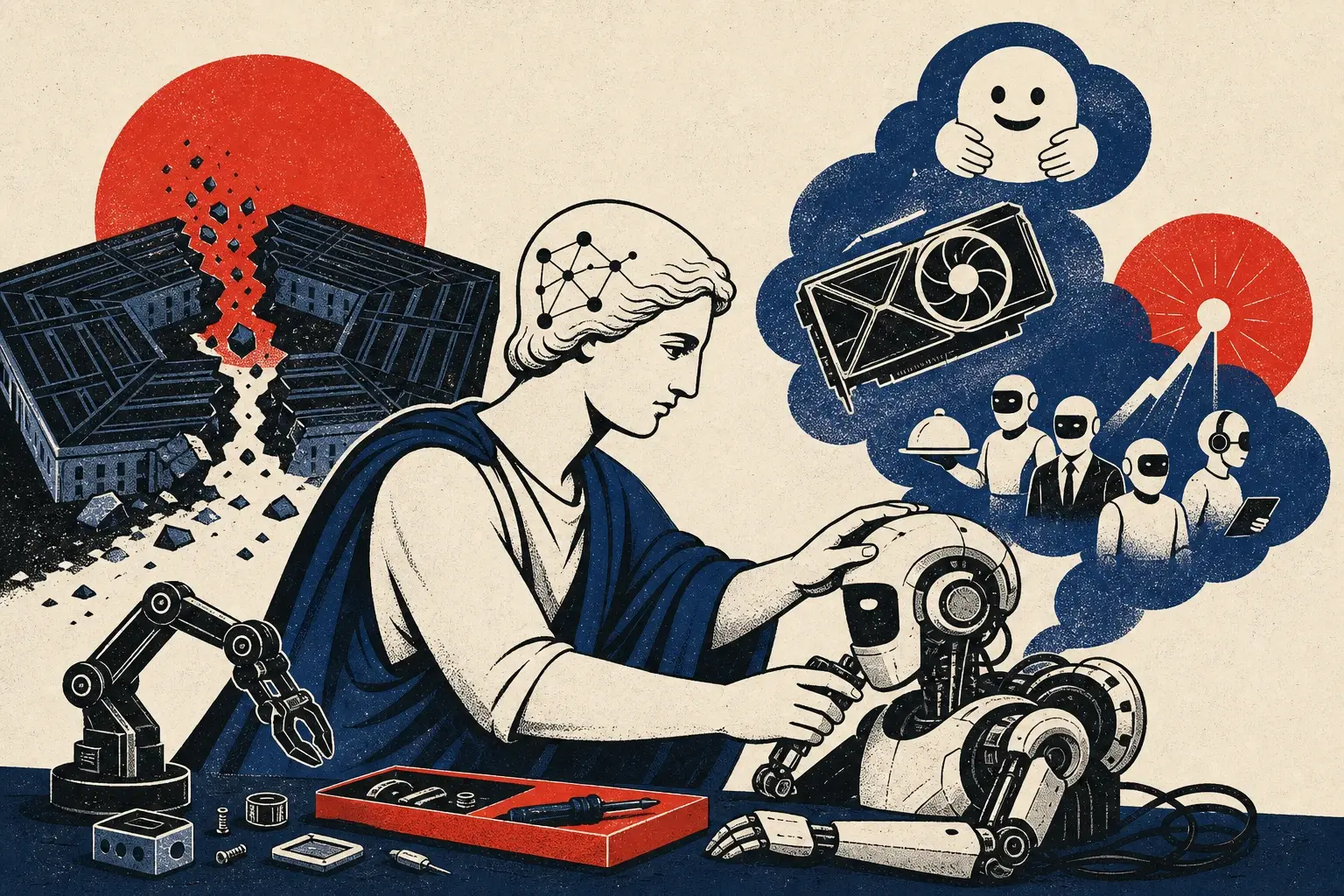 Illustration for “Anthropic beats the Pentagon, then goes hands-on”