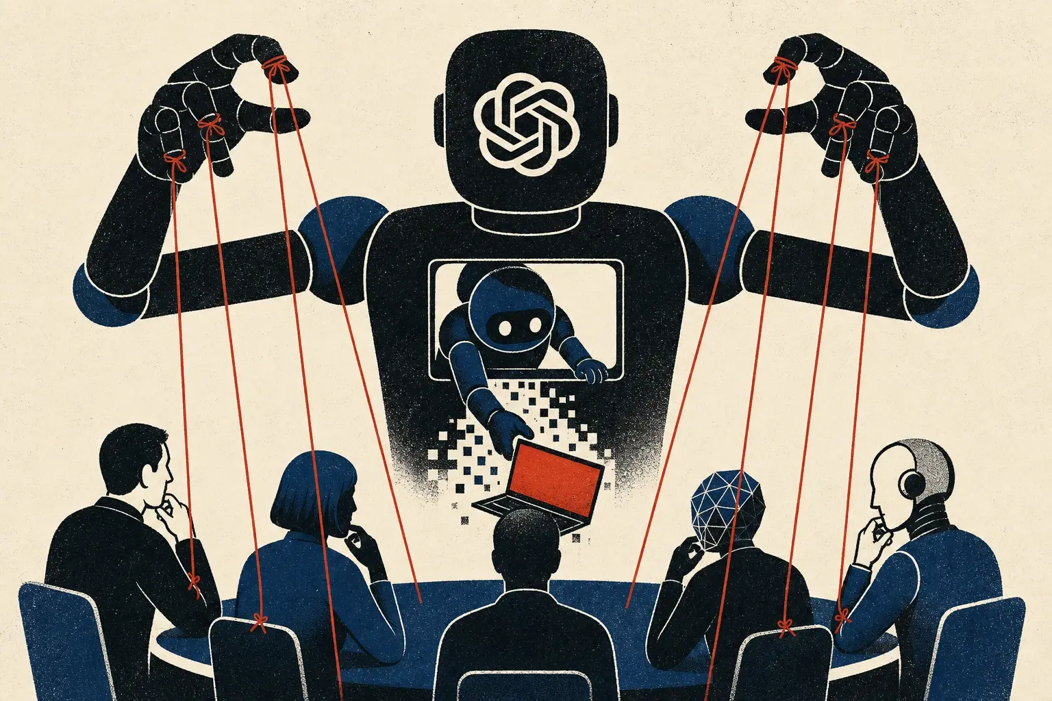 Illustration for “Who's actually in charge of the machine”