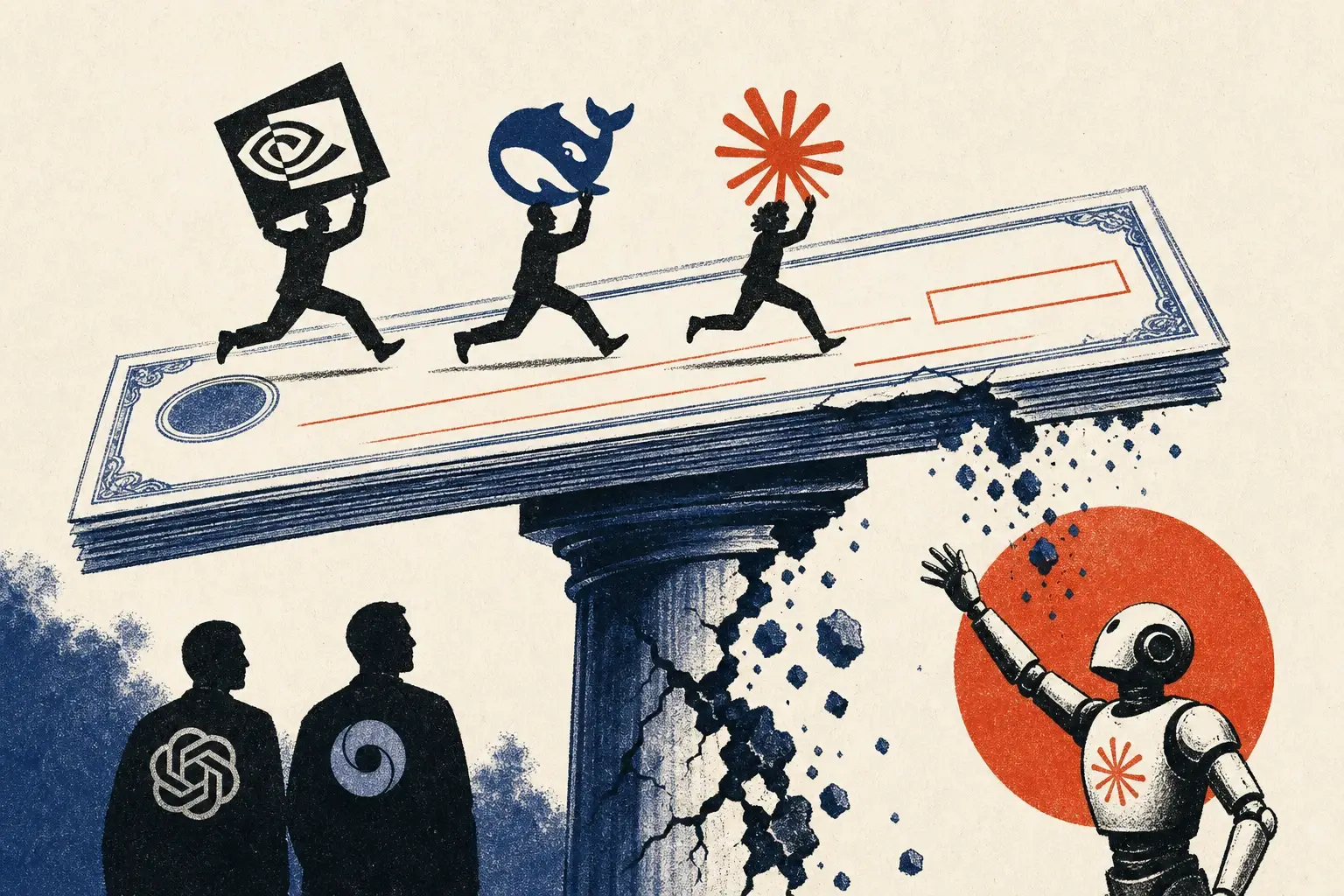 Illustration for “The checks keep getting bigger, the trust keeps thinning”