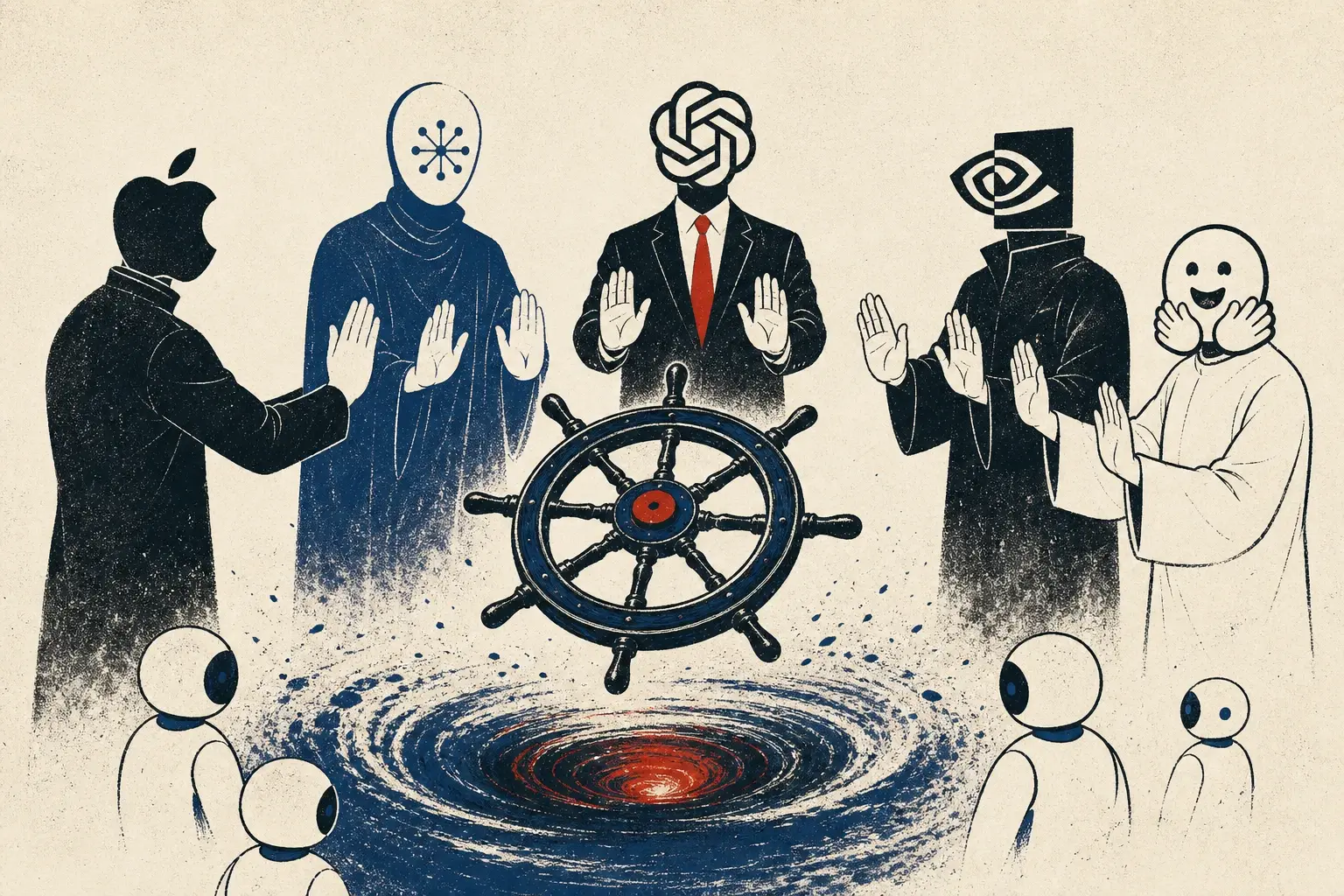 Illustration for “Everybody hands off the wheel at once”