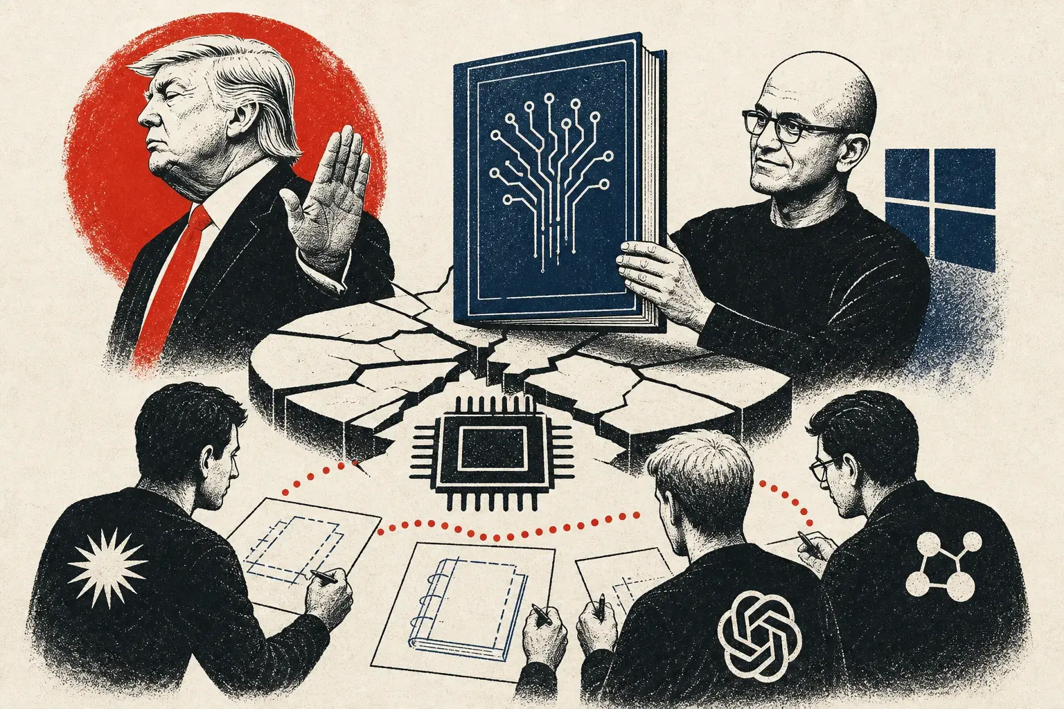 Illustration for “No one agreed on who sets the rules”