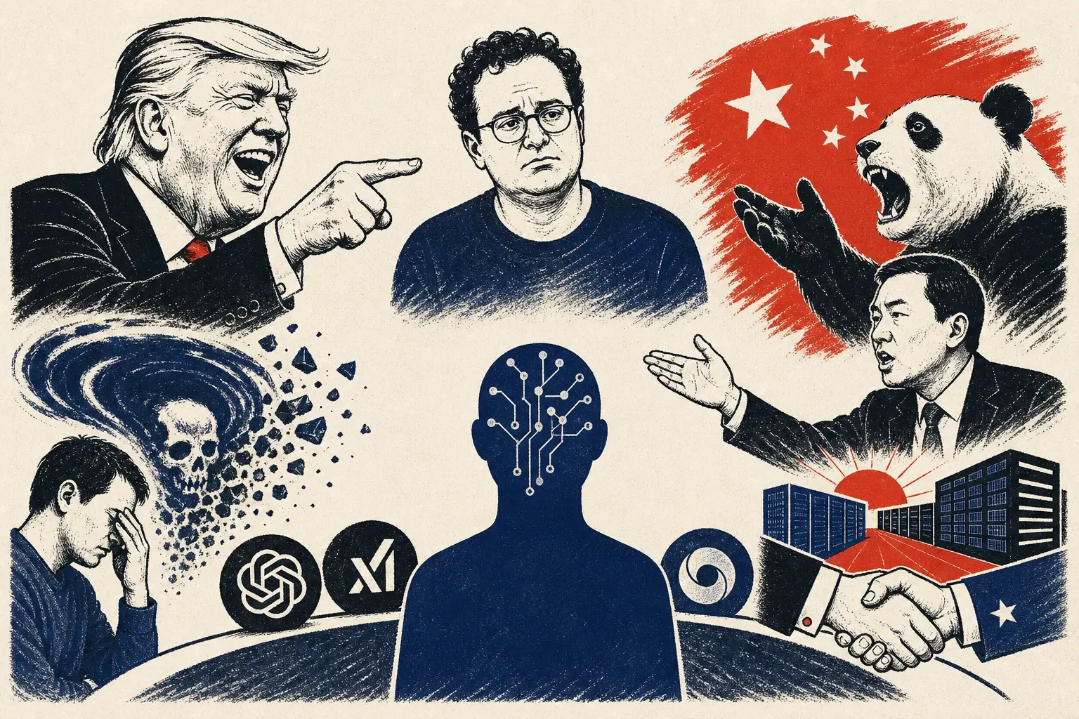 Illustration for “The slowdown call gets an answer from everyone but AI”