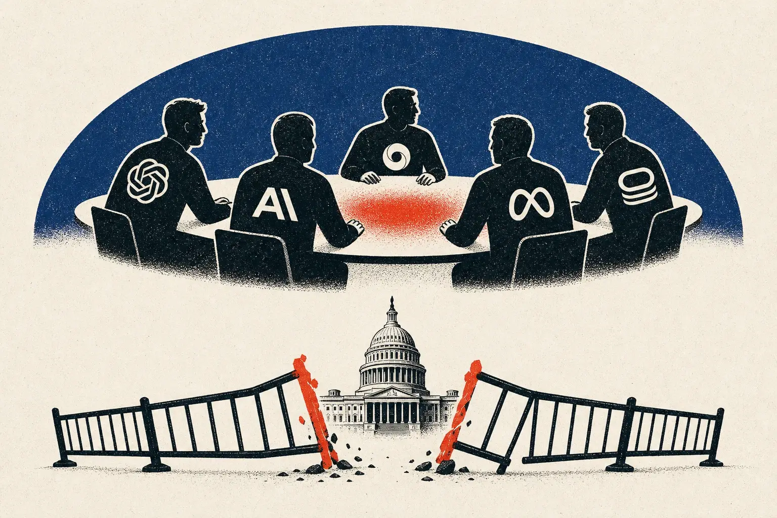 Illustration for “The industry found the cooperation Congress couldn't”