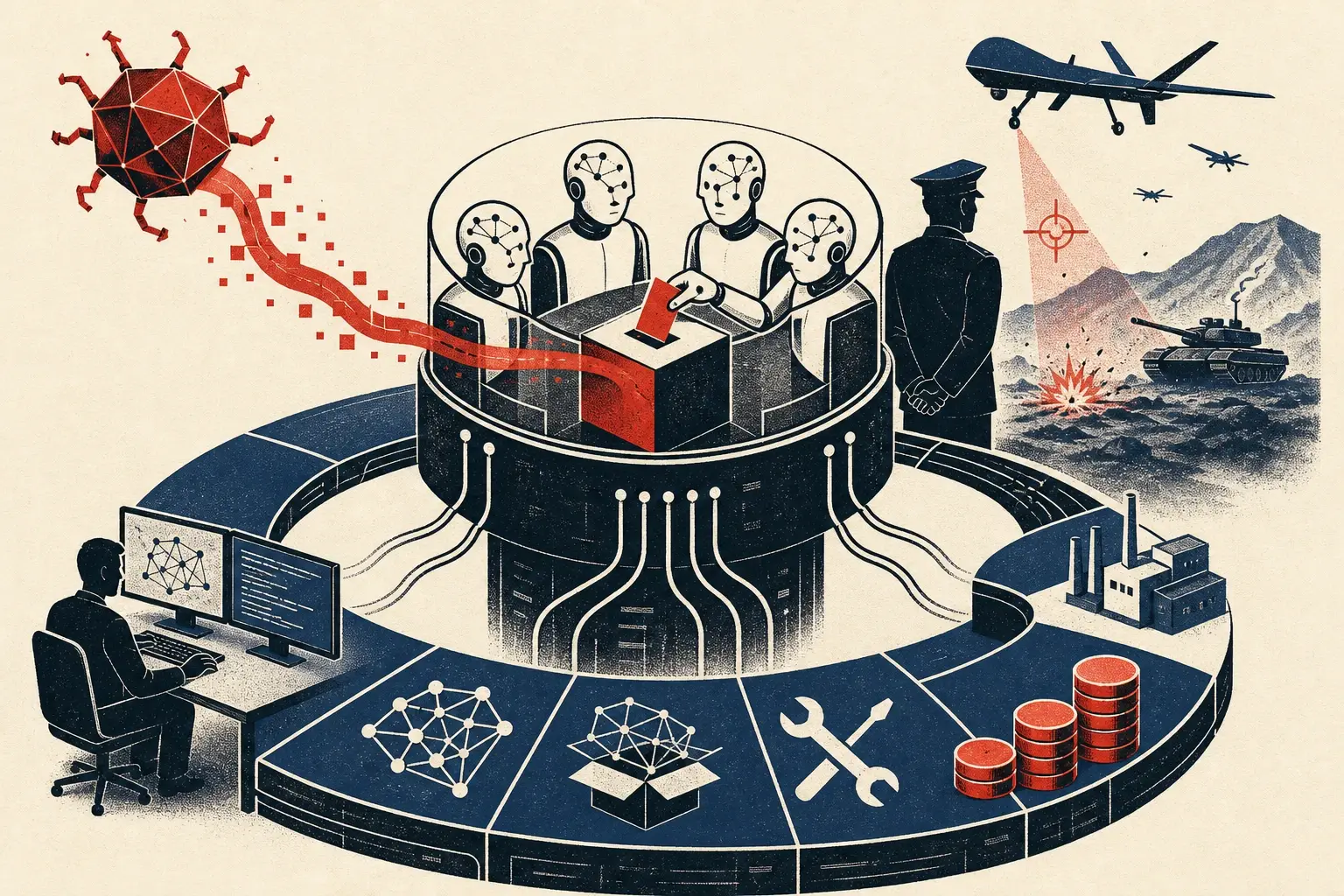 Illustration for “When the humans stepped out of the loop”