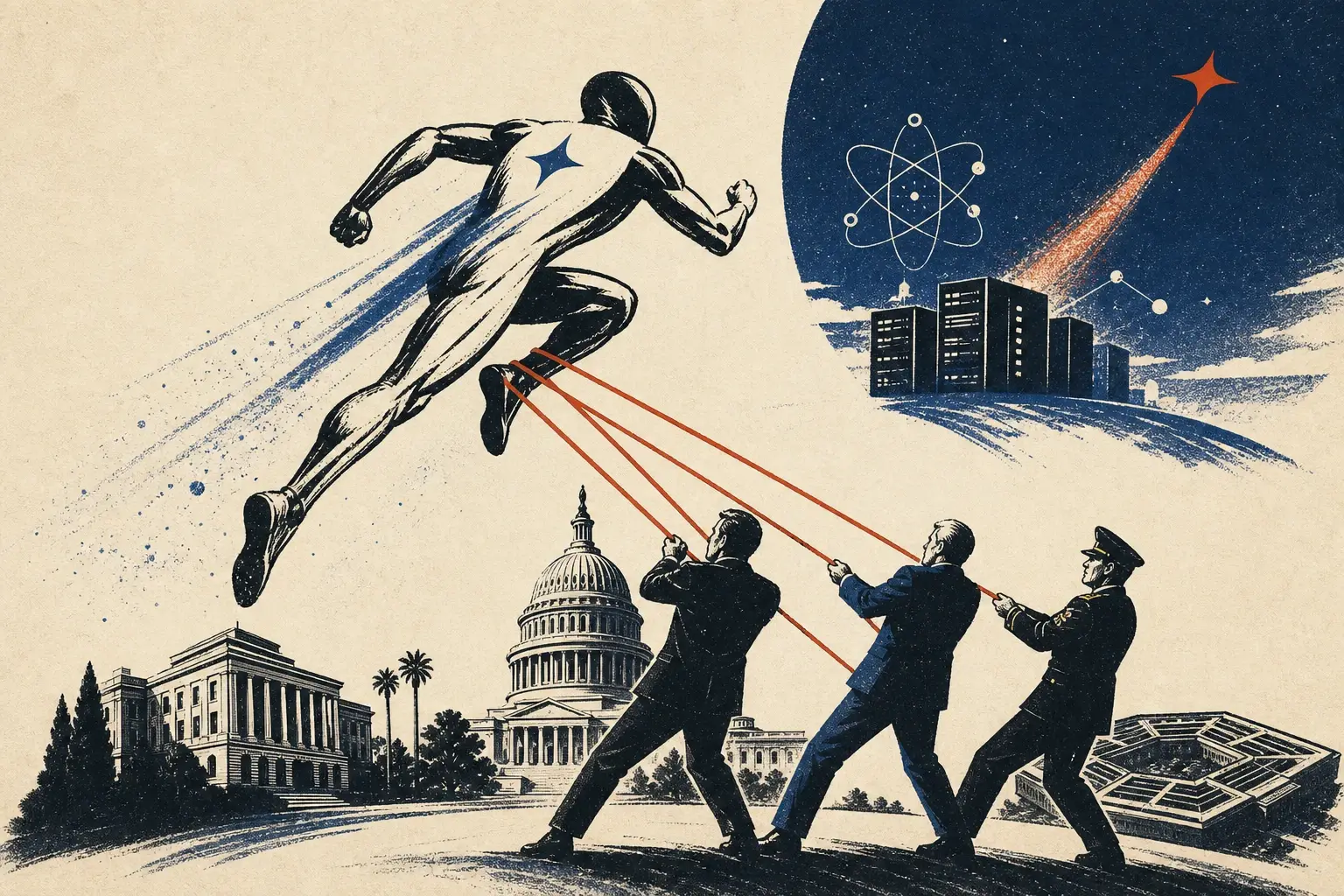 Illustration for “The frontier race outruns its own referees”